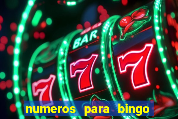 numeros para bingo de 1 a 90